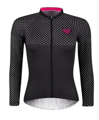 Jersey FORCE POINTS lady Langarmjacke schwarz ( + bisschenpink)