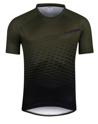 Jersey Trikot FORCE MTB ANGLE olivgrün-schwarz