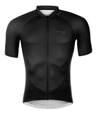 Jersey Jacke FORCE PURE kurzärmelig schwarz