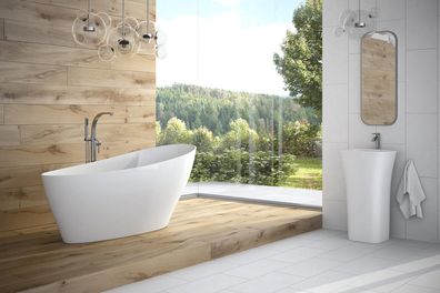 Design Badewanne Badewannen Ovale Freistehende Moderne Wannen Acryl Badezimmer