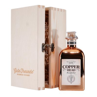 Copperhead - The Alchemists Gin mit Geschenk-Holzkiste