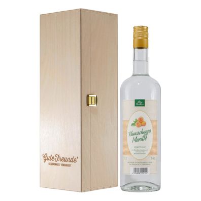 Alte Mühle Marillen - Schnaps mit Geschenk-Holzkiste