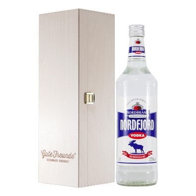 Nordbrand Nordfjord Vodka mit Geschenk-Holzkiste