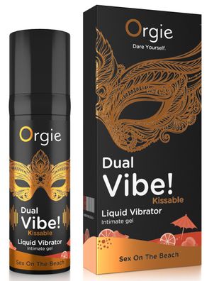 ORGIE Dual Vibe! Sex on the beach Kissable Liquid Vibrator