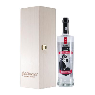 MRDC River Rose Gin mit Geschenk-Holzkiste