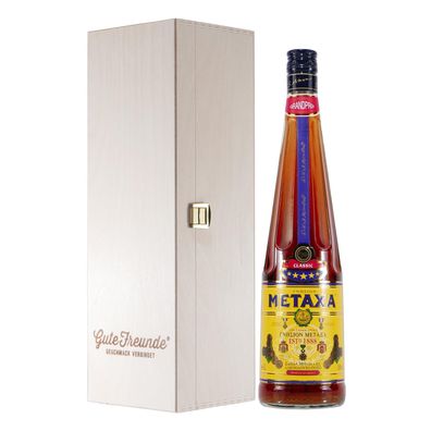 Metaxa 5 Sterne Grandprix mit Geschenk-HK