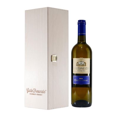 CA' Ernesto Chardonnay IGP mit Geschenk-Holzkiste