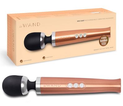 Le Wand Die Cast rechargeable massager rose gold