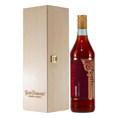 Madruzzo Amaretto mit Geschenk-Holzkiste