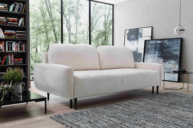 FURNIX Schlafsofa 140 x 200cm Beatric 2 Personen mit Schlaffunktion PH1 Beige