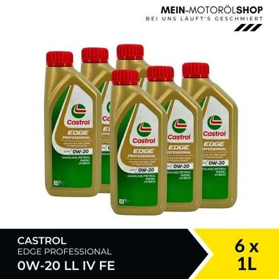 Castrol Edge Professional LL IV FE 0W-20 6x1 Liter