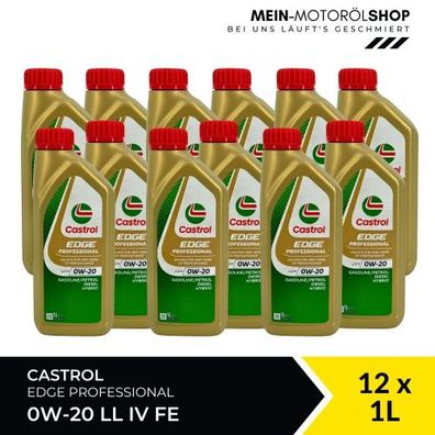 Castrol Edge Professional LL IV FE 0W-20 12x1 Liter