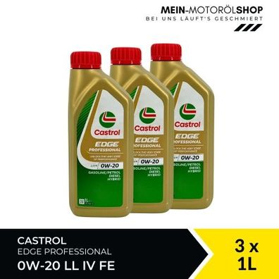 Castrol Edge Professional LL IV FE 0W-20 3x1 Liter