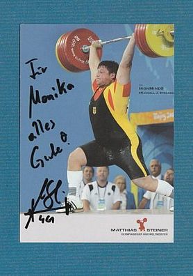 Matthias Steiner (Olympiasieger - Schwergewicht) - persönlich signiert
