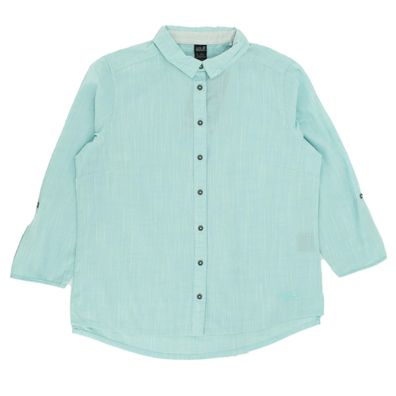 Jack Wolfskin Emerald Lake Shirt Damen Bluse kurzarm Hemd Blau 1402771-4010