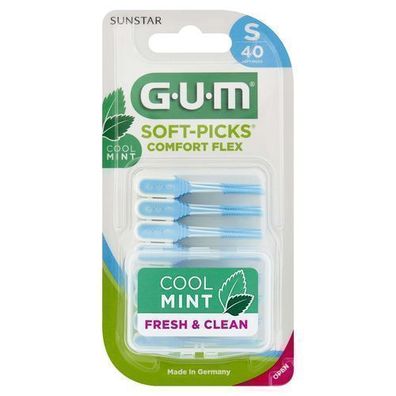 GUM Soft-Picks Comfort Flex, Szczoteczki miÄ?dzyzÄ?bowe Cool Mint S, 40 sztuk