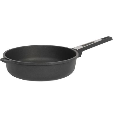 SKK Guss Schmorpfanne 24 cm Induktion Pfanne beschichtet hoher Rand & Gegengriff