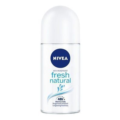 Nivea Fresh Natural Antitranspirant, Roll-On, 50 ml