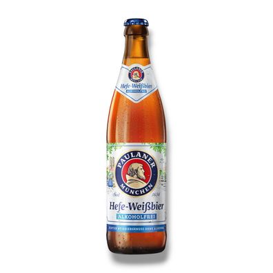 Paulaner Hefe - Weißbier 0,0% Vol.- Alkoholfreies Weißbier 20 x 0,5l