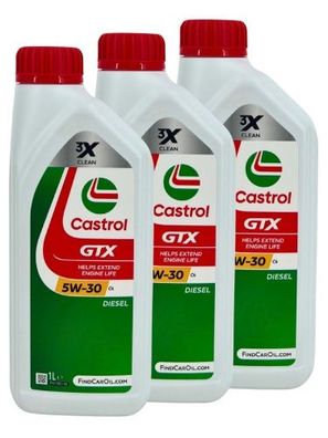 Castrol GTX 5W-30 C4 3x1 Liter