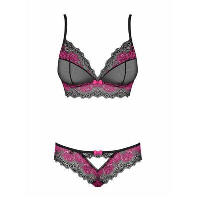 Tulia 2-Delige BH Set - Zwart/Roze