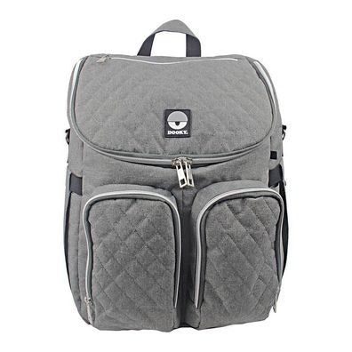 DOOKY Wickelrucksack Grau meliert 2 in 1