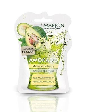 Marion Fit&Fresh Avocado Gesichtsmaske, 7,5 ml