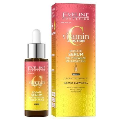 Eveline Vitamin C 3x Serum gegen Falten, 30ml