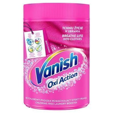 Vanish, Oxi Action, Odplamiacz do tkanin w proszku, 625 g