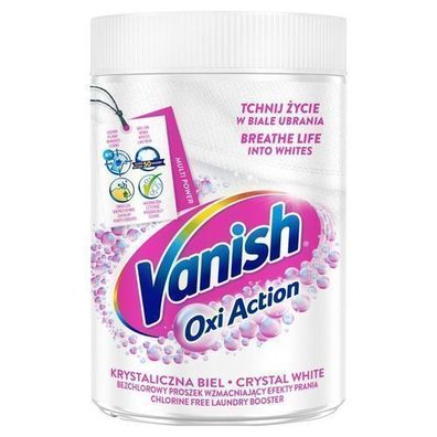 Vanish, Oxi Action Odplamiacz do biaÅ?ych tkanin w proszku, 625 g