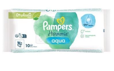 Pampers Harmonie Aqua Feuchttücher, 10 Stück