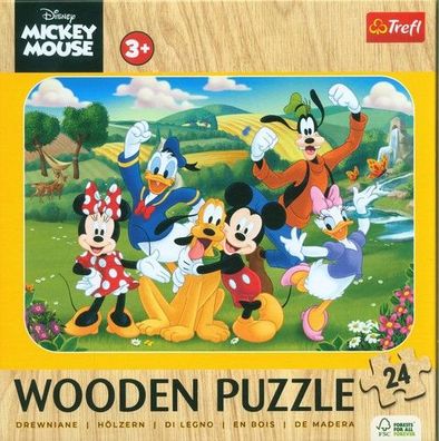 Trefl Holzpuzzle Disney Mickey Mouse 24 Teile