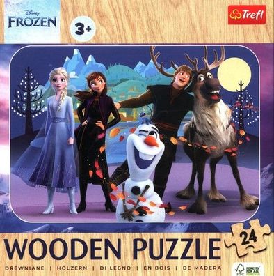 Trefl Holzpuzzle 24 Teile - Fantastisches Eiskönigreich