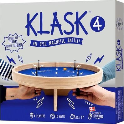 Klask 4 Spiel von Rebel - Magnetisches Taktikspiel