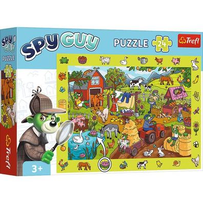 Trefl Puzzle Entdecker Spy Guy Bauernhof 24 tlg