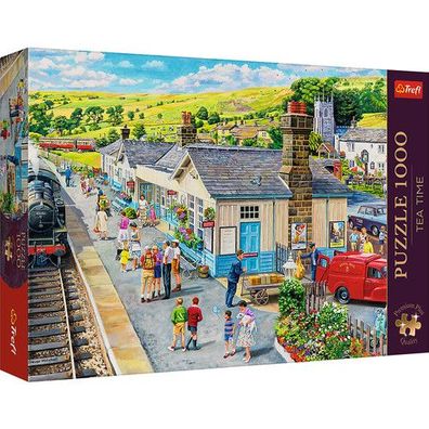 Trefl Puzzle 1000 Teile - Nostalgischer Bahnhof