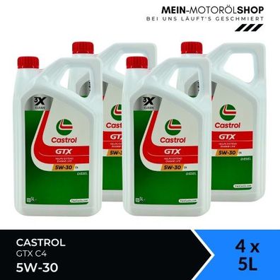 Castrol GTX 5W-30 C4 4x5 Liter