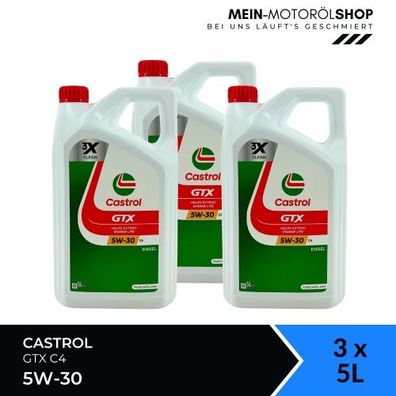 Castrol GTX 5W-30 C4 3x5 Liter