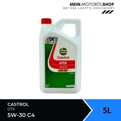 Castrol GTX 5W-30 C4 5 Liter