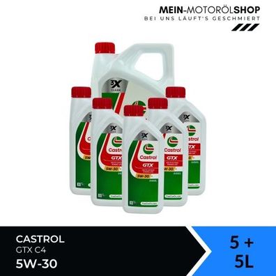 Castrol GTX 5W-30 C4 5 + 5 Liter