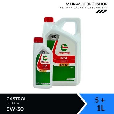 Castrol GTX 5W-30 C4 5 + 1 Liter