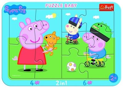 Peppa Pig Baby Puzzle Rahmen 10 Teile - Trefl