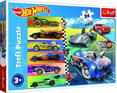 Trefl Puzzle Maxi Hot Wheels 24 Teile 60x40cm