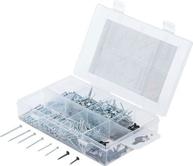Nägel-/Drahtstifte-Sortiment | 750-tlg. BGS