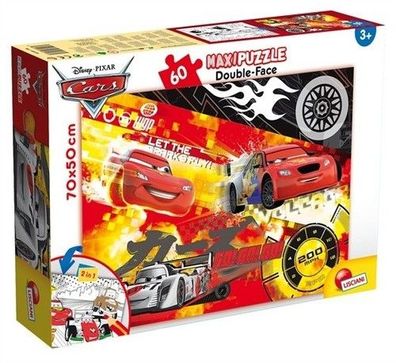 Lisciani Zwei-Seiten-Puzzle Autos 60 Teile