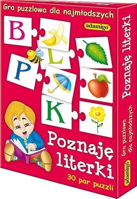 Poznaj? Literki Puzzlespiel - Adamigo - 30 Paare