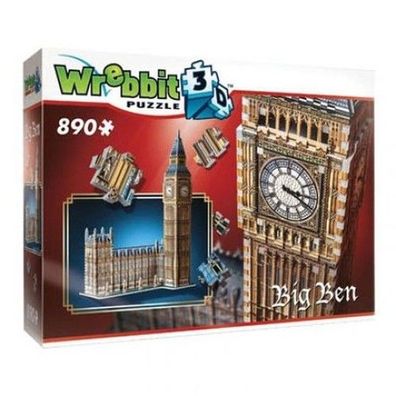 Wrebbit 3D-Puzzle Big Ben 890 Teile, Wrebbit