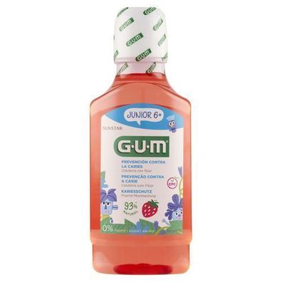 Sunstar GUM Junior Mundspélung 300 ml - Sanfter Kariesschutz fér Kinderzähne