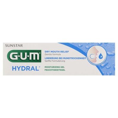 Sunstar GUM Hydral Gel 6000, Feuchtigkeitsspendendes Mundpflegegel, 50 ml