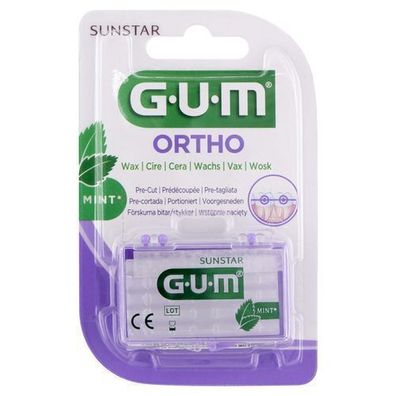 Sunstar GUM Orthodontisches Wachs, Minzgeschmack 724, 1 Stéck